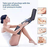 Масажер для ніг, пресотерапія та лімфодренаж Air Compressed 8850, фото 3