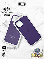 Оригінальний чохол з МагСейф на Айфон 14 Фіолетовий / Original Silicone Case iPhone 14 Iris