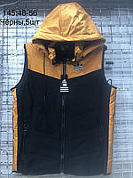 Демісезонна жилетка чоловіча стьобана з капюшоном ADIDAS норма 48-56 рр, колір уточнюйте під час замовлення