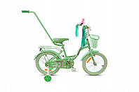 Детский велосипед Mexller Village 16, мятный, 16-дюймовые зеленые колеса