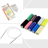 Нитки, голки. Спиці та гачки для в'язання. Швейне приладдя