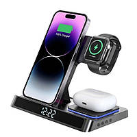 Бездротовий зарядний пристрій WIWU Wi-W006 Power Air 3in1 Charging Station Series Black