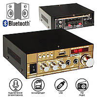 Усилитель звука Bluetoot Xplod 0606BT с USB, SD и FM радио, Усилитель мощности звука для колонок PLS