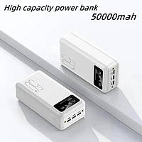 ПоверБанк Power Bank 50000 mAh з цифровим дисплеєм та ліхтариком 3xUSB MicroUSB;Lightning;Type-C