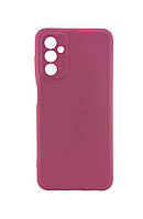 Чехол Silicone Case для телефона Samsung Galaxy M13 4G / M135 бампер с микрофиброй пурпурный