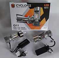 Лампы линзы H4 G11 Cyclone Led H4-H/L / 12v 24v / 11000Lm / 50w / 6000K (G11-H4-Mini Lens)