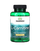 Карнітин, L-Carnitine, Swanson, 500 мг, 100 таблеток