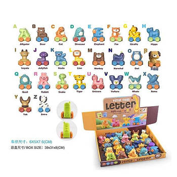 Машинка іграшкова "Забавна англійська абетка" JZD132 G-Rich