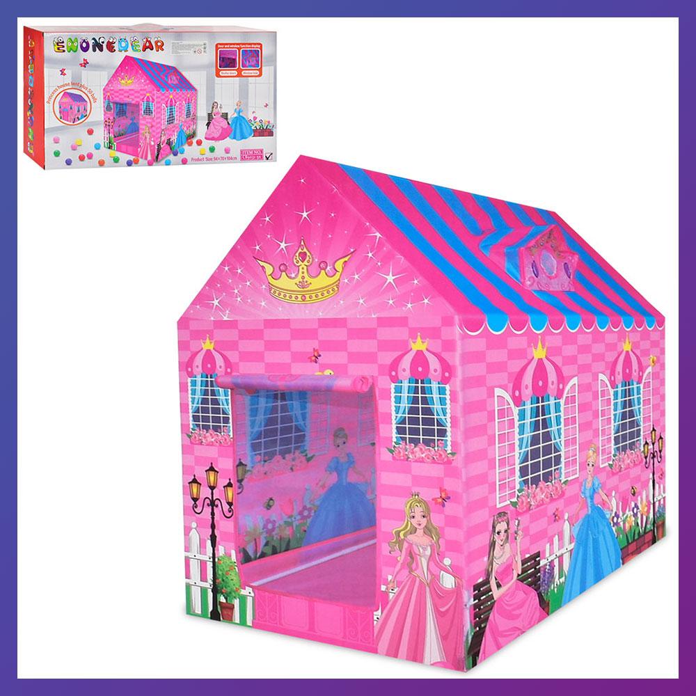 Дитячий намет будиночок принцеси Bambi MR 0683 з шариками 50 шт 70х94х104 см, фото 1