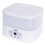 Сушарка для грибів, трав і продуктів Adler AD 6658  - дегідратор з таймером, фото 4