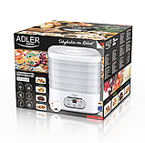 Сушарка для грибів, трав і продуктів Adler AD 6658  - дегідратор з таймером, фото 8