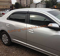 Дефлекторы окон (ветровики) COBRA-Tuning на CHEVROLET COBALT 2011-15