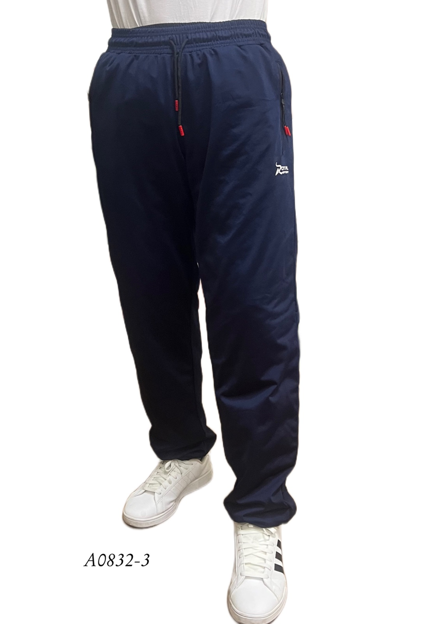 Чоловічі спортивні штани з еластику синi НОРМА A0832-2 весна-осінь. вир-во Китай.