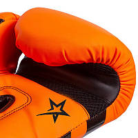 Перчатки боксерские Zelart оранжевые 8-14 унций - 14 унций