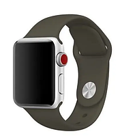 Ремешок Apple Watch silicone 38/40/41 mm темно-оливковый (dark olive)