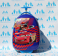 Детские пластиковые овальные чемоданы ручная кладь стандарт Josepf Ottenn Тачка Маквин 0378-5\19-011-3