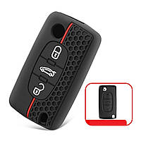 Силіконовий чохол на викидний ключ Citroen 3 кнопки