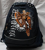 Ранец рюкзак школьный ортопедический Edison Motocross 17-7827-1