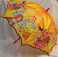 Зонт Детский трость полуавтомат Винкс 18-3132-1