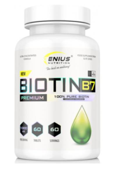 Біотин Genius Nutrition Biotin B7 60 таблеток