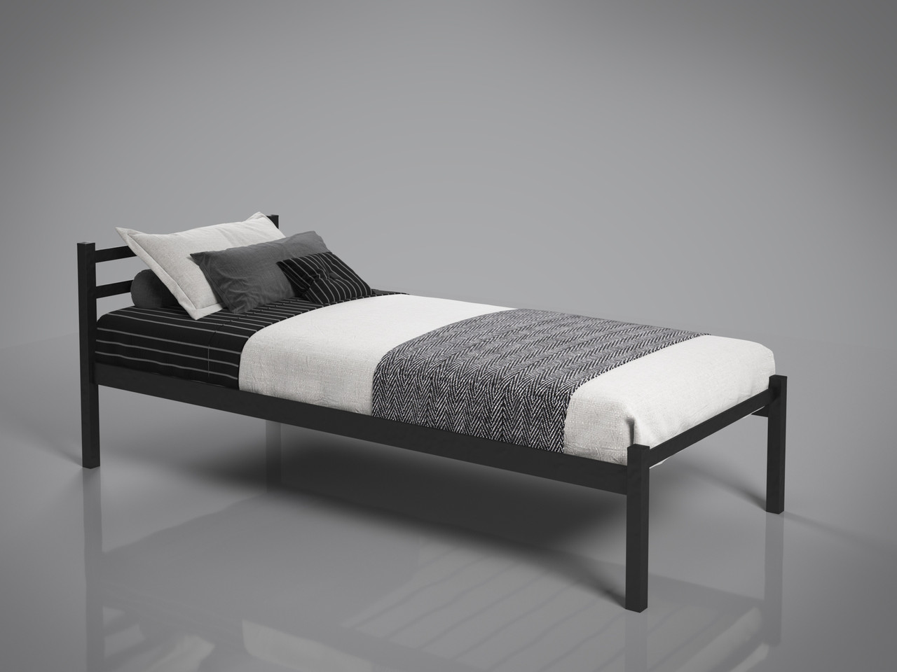Одномісне ліжко Лідс-міні Tenero 90х190 см металеве