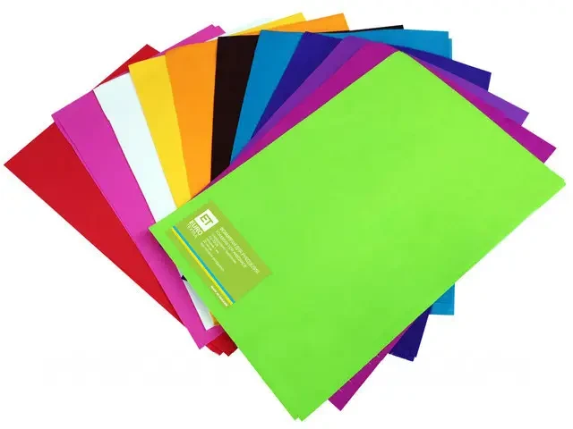 ФОАМІН МІКС No JM-0264 1 мм / 10 аркушів 20*30 cm МІКС 10 кольорів, фото 1