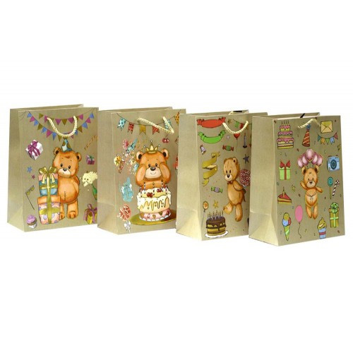 Пакет картонний 943S 18*23*10 cm З ФОЛЬГой