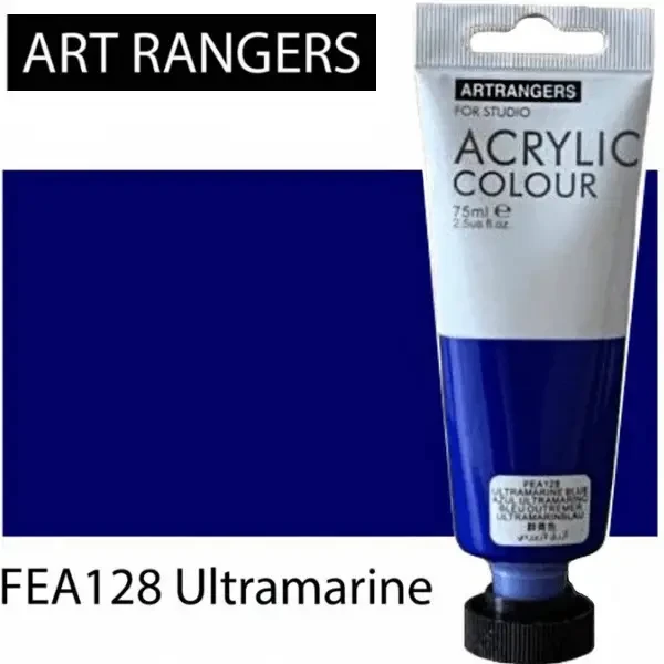 Фарба акрилова FEA128 Ultramarine Blue Синій 75 мл у пластиковому тубі