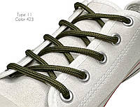 Шнурки взуттєві. Круглі (Тип 11) 4.5мм 150 см хакі