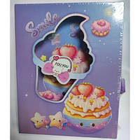 Блокнот на замку в подарунковій коробці (64К) No 64K-B-0348 Смаколи