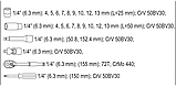 Набір торцевих головок 23 предмета YATO YT-14451, фото 6