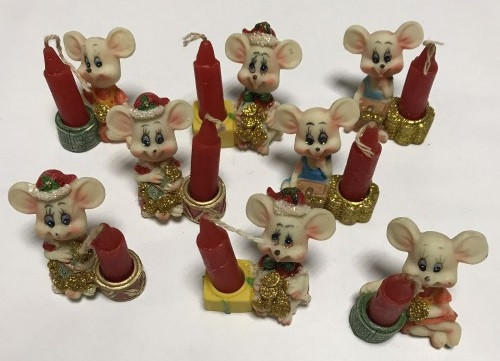 Сувенір керамічний No 138 Миша керам. зі свічкою, фото 1