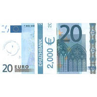 Пачка грошей (сувенір) No003 Євро 20