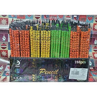 Олівець простий із гумкою в дисплеї No1040 Світильник чорні пластикові