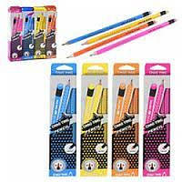 Набір простих олівців 4 шт 6810 незаточені ціна за 1 шт.