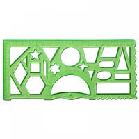 Лінійка-трафарет Шкільна