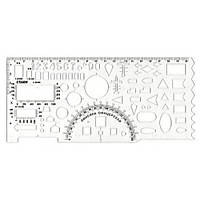 Лінійка-трафарет 20 см ОФІЦОРНА