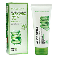 Пенка для умывания Bioaqua Aloe Vera 92% foam cleanser 100 мл