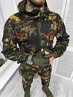 Камуфляжный костюм темный secret Тактический костюм камфляж с капюшоном Костюм для рыбалки камуфляжный
