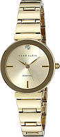 Жіночий класичний годинник Anne Klein AK/2434CHGB, годинник круглий золотитсий, годинник анна кляйн