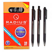 Ручка автомат шариковая Radius - Tri Click (черн) тонир корпус