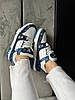 Жіночі кросівки Louis Vuitton LV Trainer White Blue 1A9JGZ, фото 3