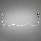 Сучасна світлодіодна люстра шланг Роуплайт 22 Вт колір каркасу бронза D-0721-2000GAB, фото 3