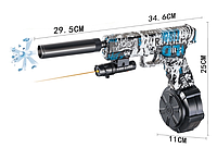 Пистолет стреляет орбизами на аккумуляторе глушитель защитные очки три магазина