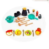 Багатофункціональна кухня "Sprey Kitchen 889-244" з водою і парою для дітей 88 см 55 елементів (рожевий), фото 4