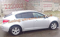 Дефлектори вікон (вітровики) COBRA-Tuning на CHEVROLET CRUZE Hatchback 2011-2012