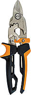 Ножницы по металлу Fiskars PowerGear Aviation Snip Bulldog с коротким лезвием (1027212)