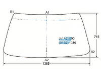 Стекло лобовое BMW 3 (E30) 82-91