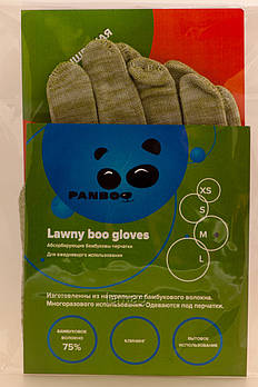 Panboo Підперчатки бамбукові Lawny boo, розмір M, пара