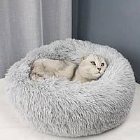 Мягкая лежанка кровать для собак и котов 60 см. Лежак для котов. Лежак для собак. Место сна для кота